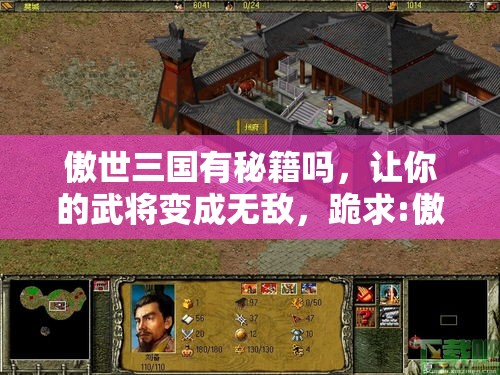 傲世三国有秘籍吗，让你的武将变成无敌，跪求:傲世三国手机版单机版模拟器