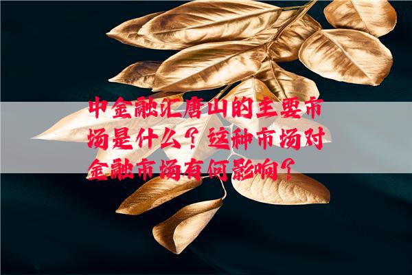 中金融汇唐山的主要市场是什么？这种市场对金融市场有何影响？